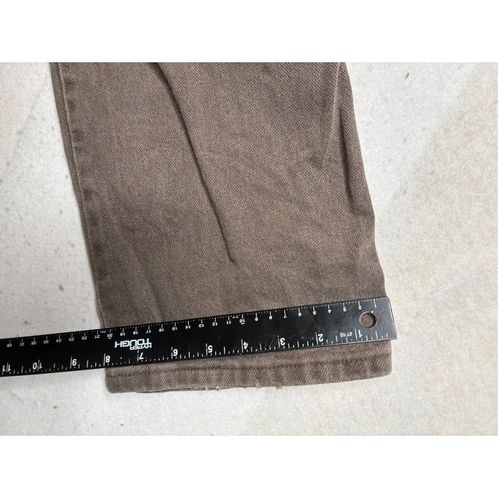 Vintage Wrangler 13MWZTN Brown‎ Jeans Mens 32x33 Distressed Made in USA Workwear